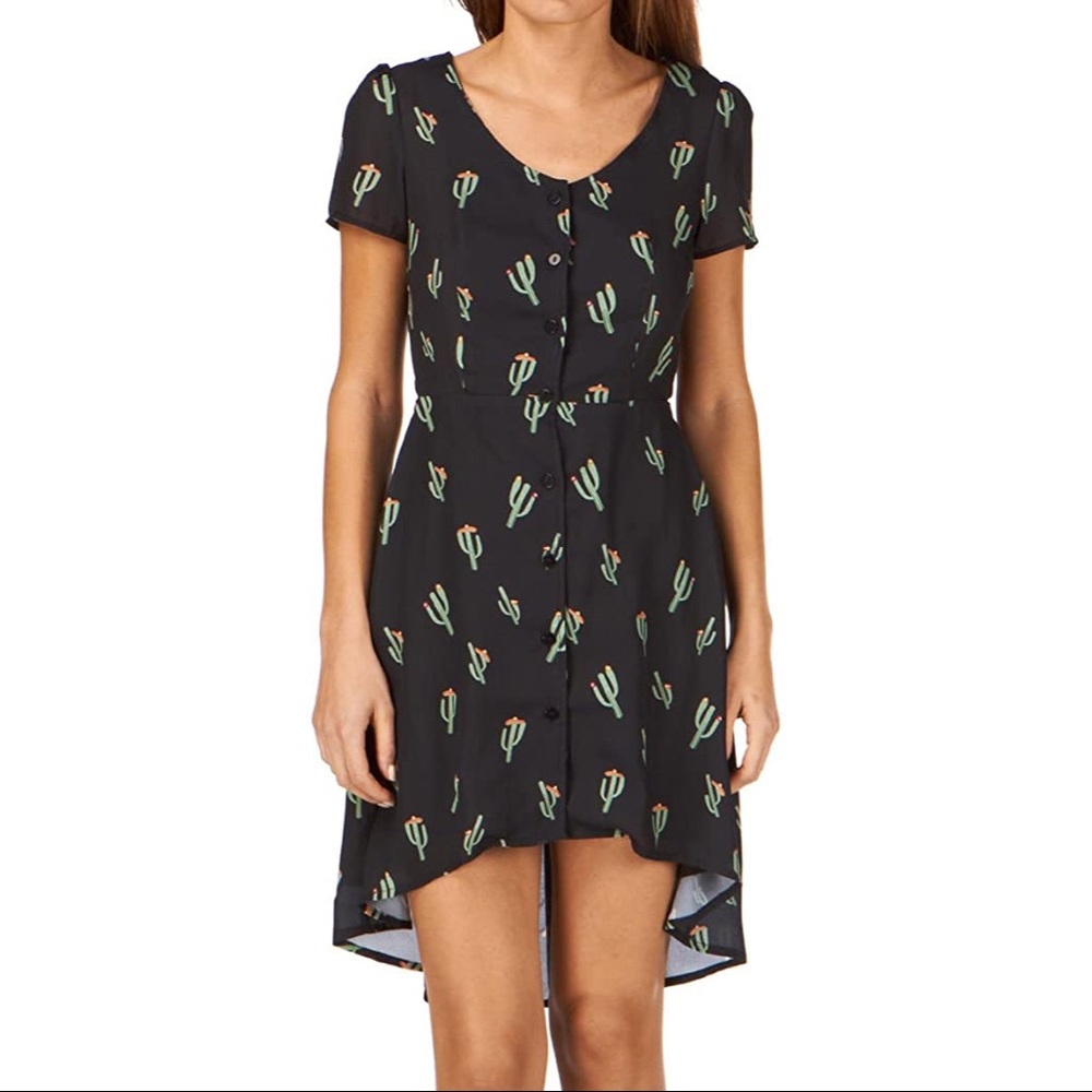 Sugar Hill Open Back Cactus Print Dress